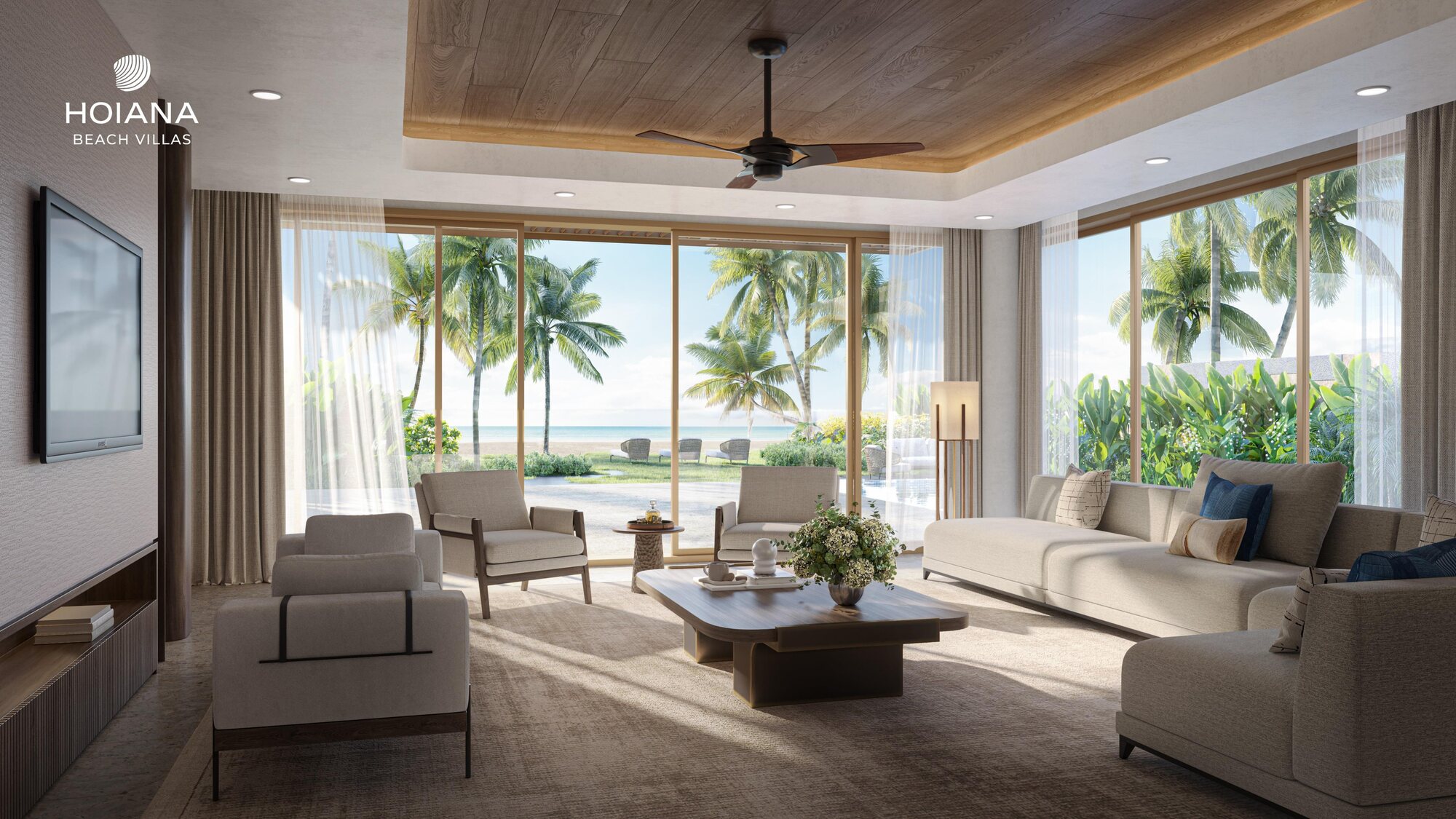 Ocean-view living room