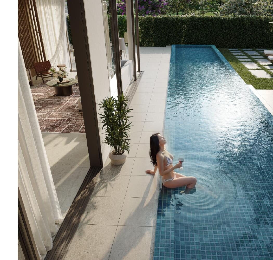Private infinity pool villa